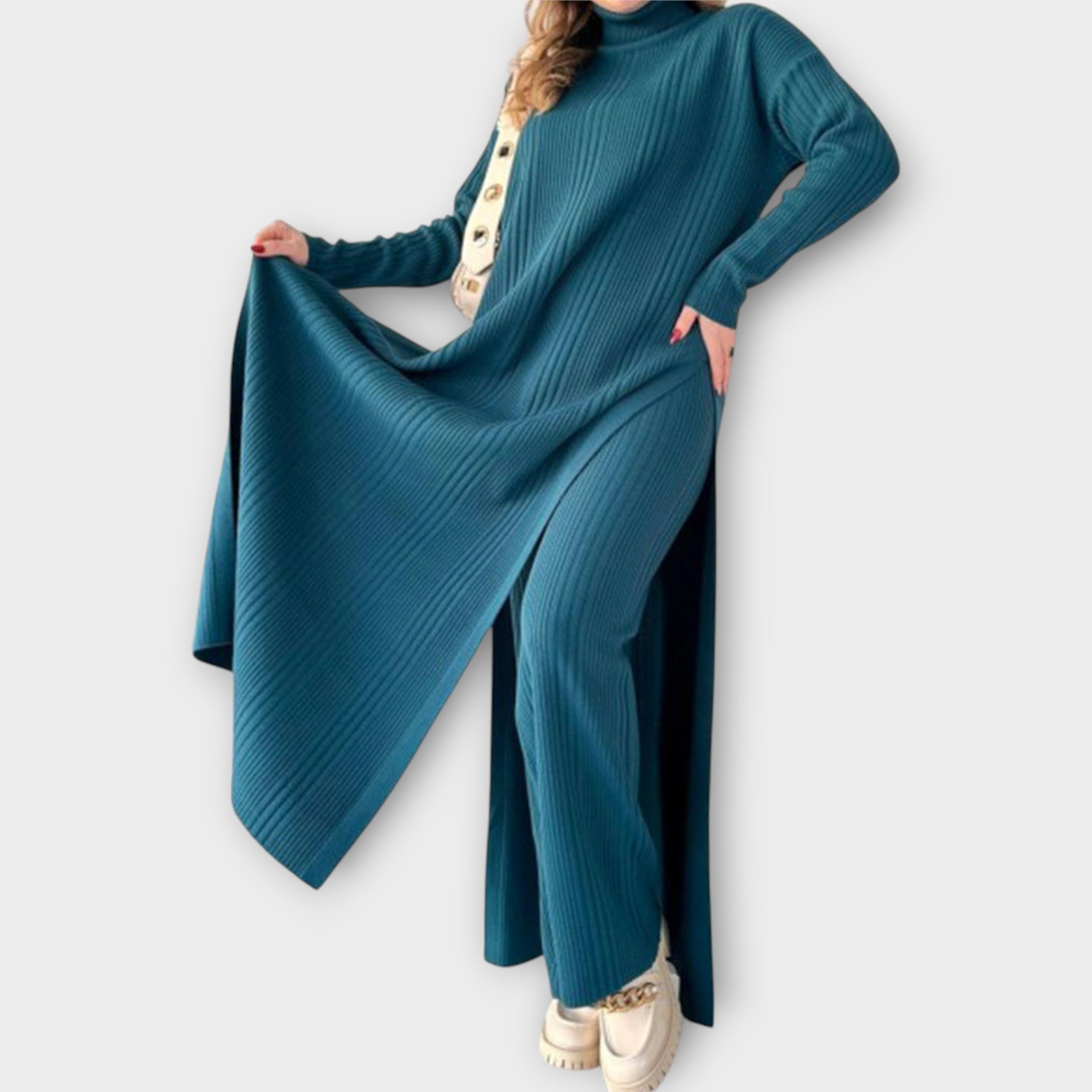 Set Coordinato a Coste Elegante