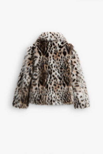 GIACCA IN FINTA PELLICCIA LEOPARDO