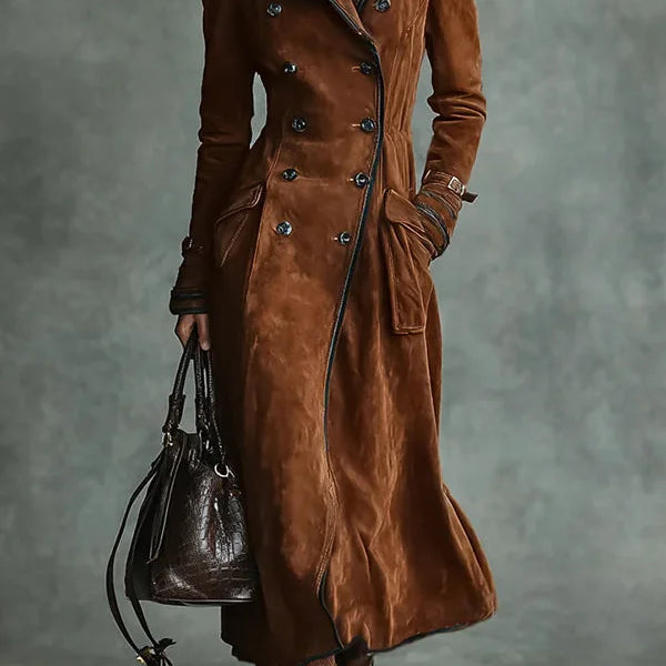 Cappotto Trench Elegante con Revers e Tasche