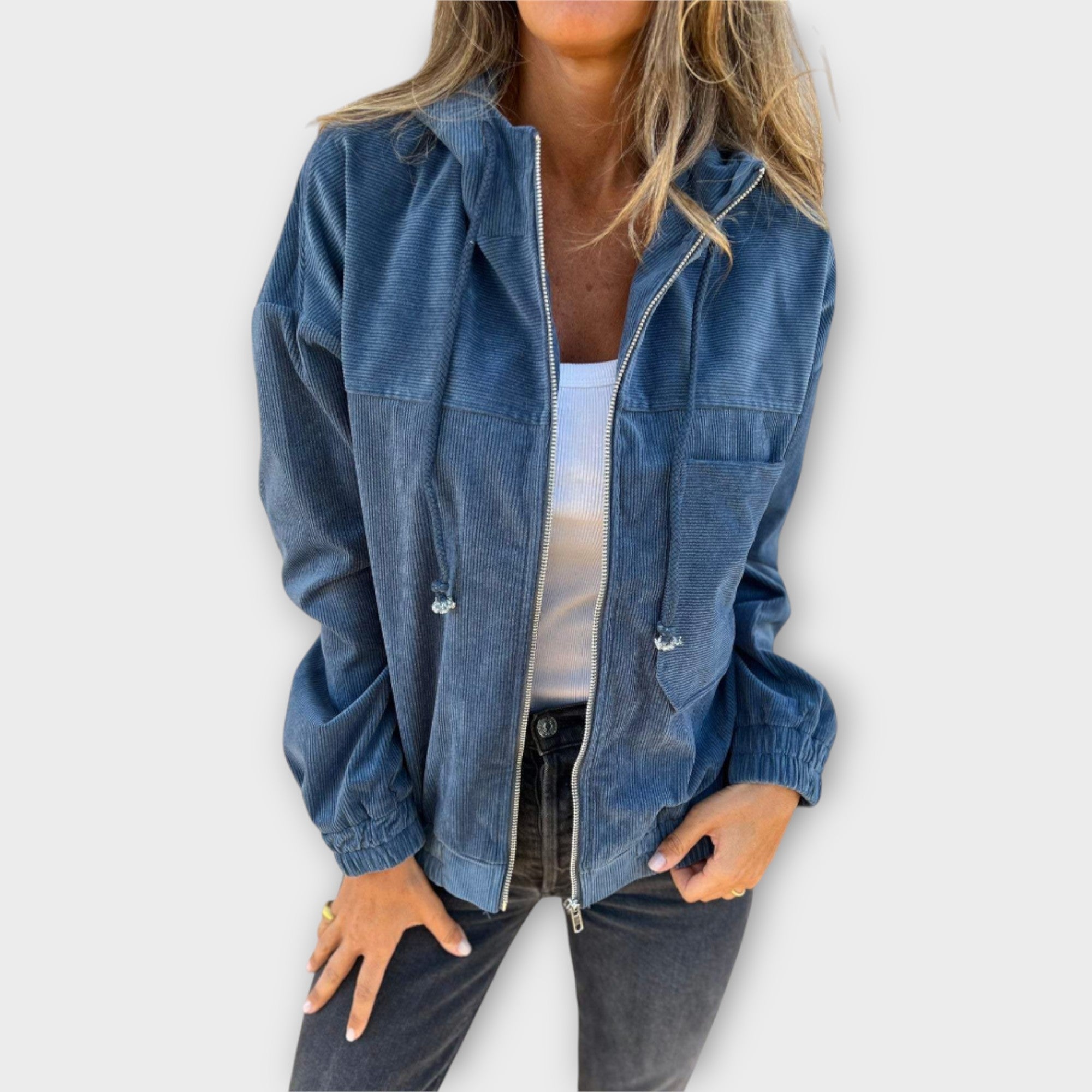 Giacca con Cappuccio Zip-Up