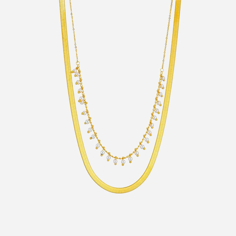 Marizanne | Collana Serpente di Lusso & Set di Gioielli con Perle in Oro 18K