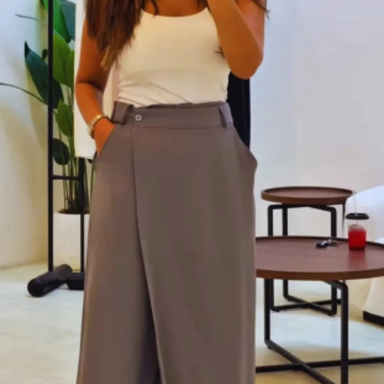 Pantaloni premium versatili con gamba larga