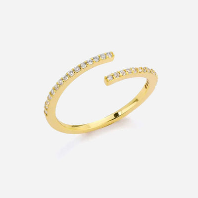 Eliandrea | Anello Classico in Zirconia Oro 18K