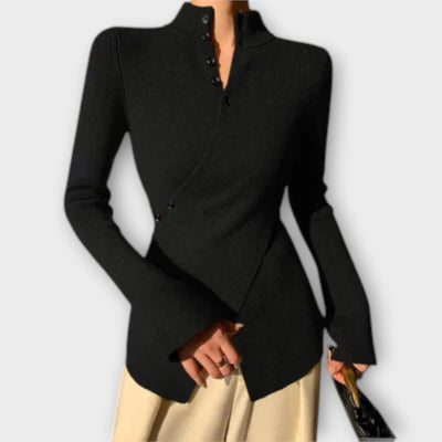 Mireko – Maglione in fine maglia con bottoni