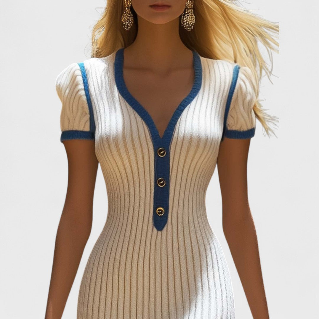 Ellena - Elegante abito midi con gonna a sirena