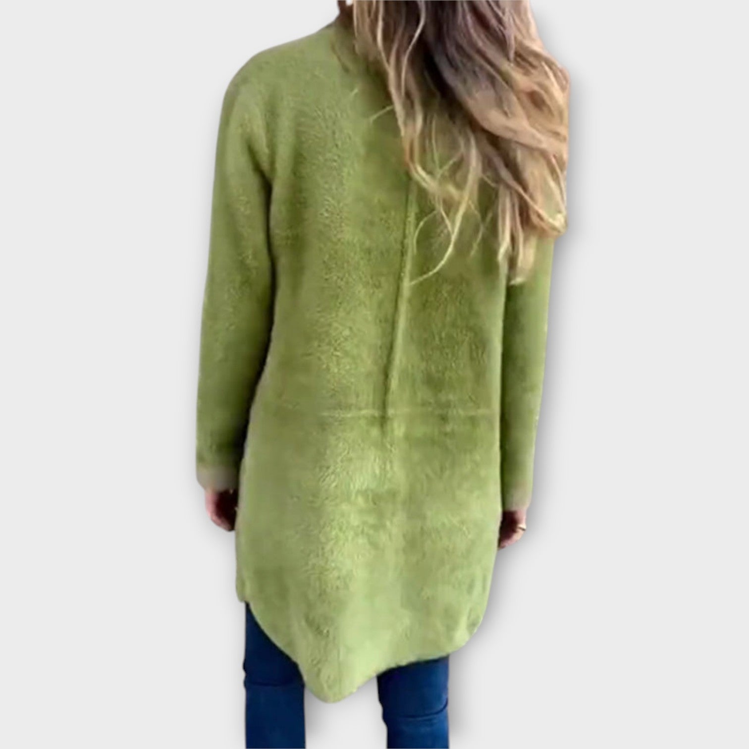 Cappotto lungo morbido e accogliente con tasche