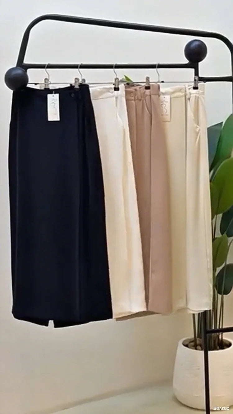 Pantaloni premium versatili con gamba larga