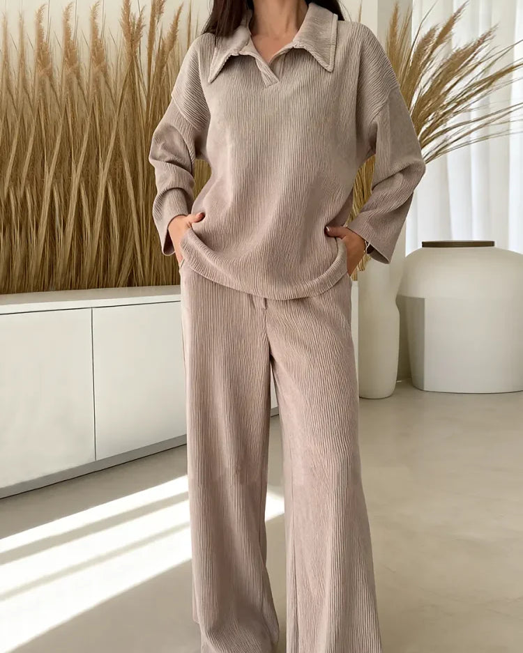 Set Coordinato Donna con Colletto Ampio