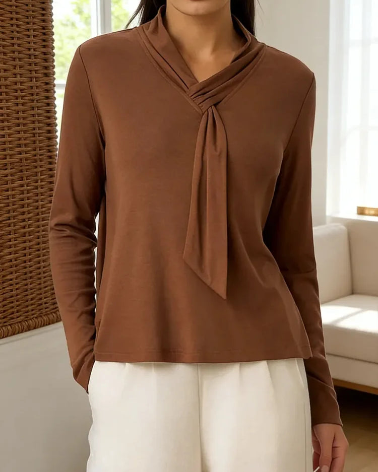 Maglione da donna con scollo a V