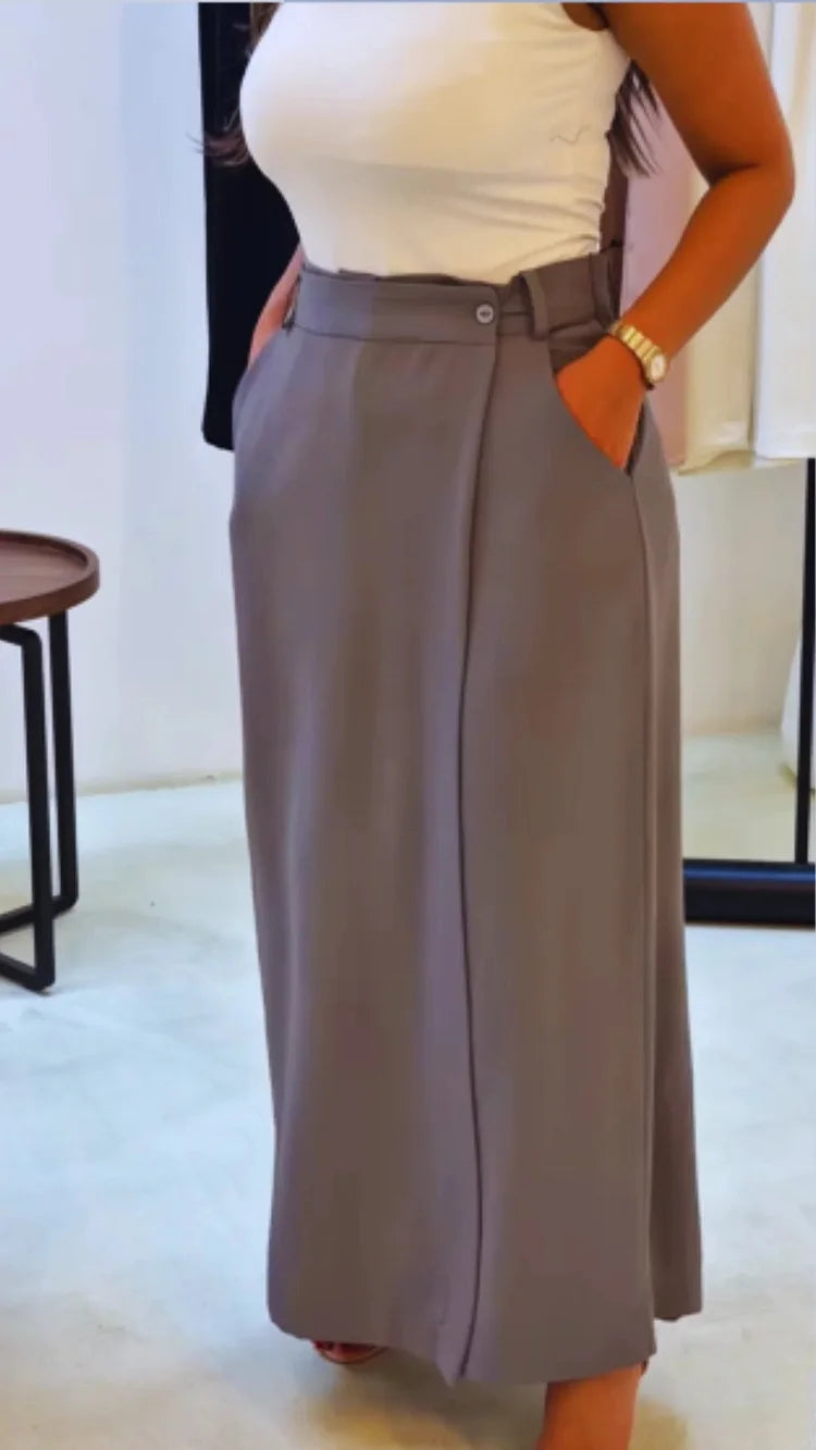 Pantaloni premium versatili con gamba larga