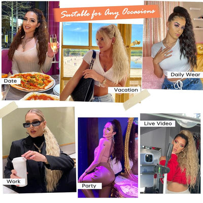 SilkiPony™ – Extension per Coda di Cavallo in Capelli Naturali