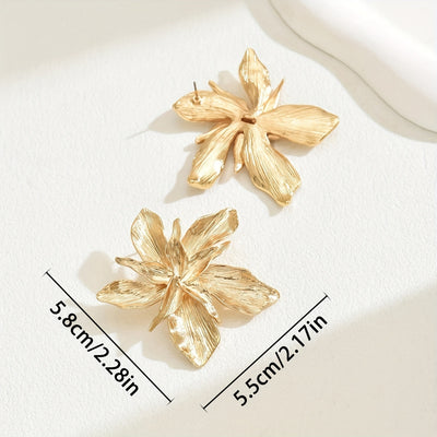 Lana | Orecchini a Goccia Floral Golden