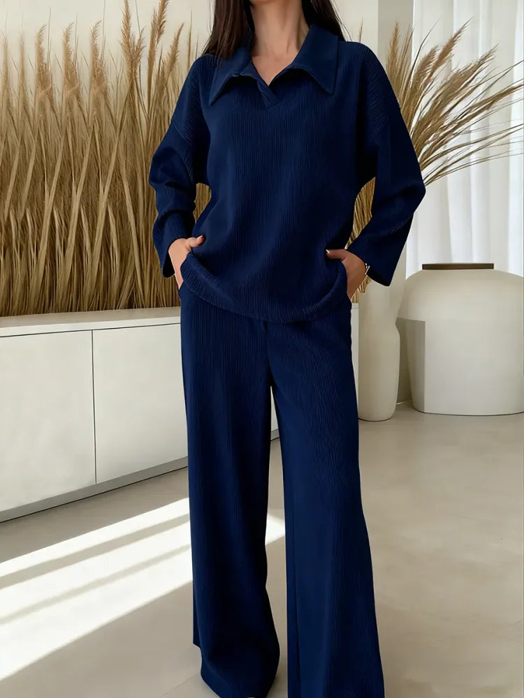 Set Coordinato Donna con Colletto Ampio