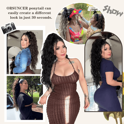 SilkiPony™ – Extension per Coda di Cavallo in Capelli Naturali