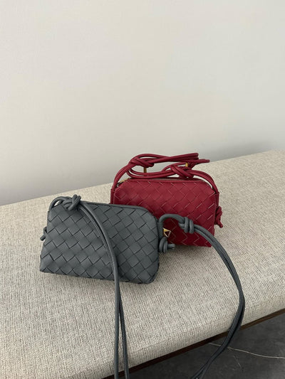 Janna | Borsa a tracolla compatta intrecciata per ogni giorno