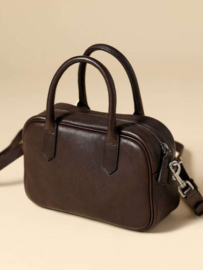 Eliza | Borsa Quadrata con Zip Lucida