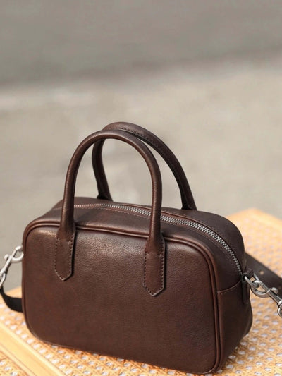 Eliza | Borsa Quadrata con Zip Lucida