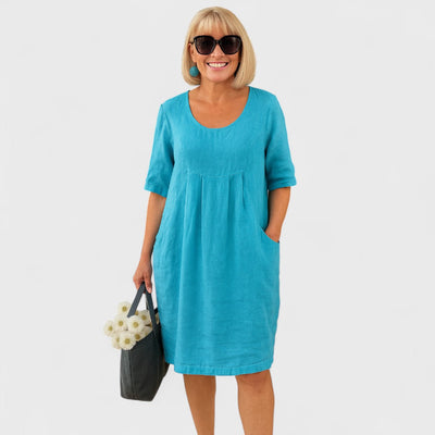 Marley - Abito tascabile in lino per tutti i giorni