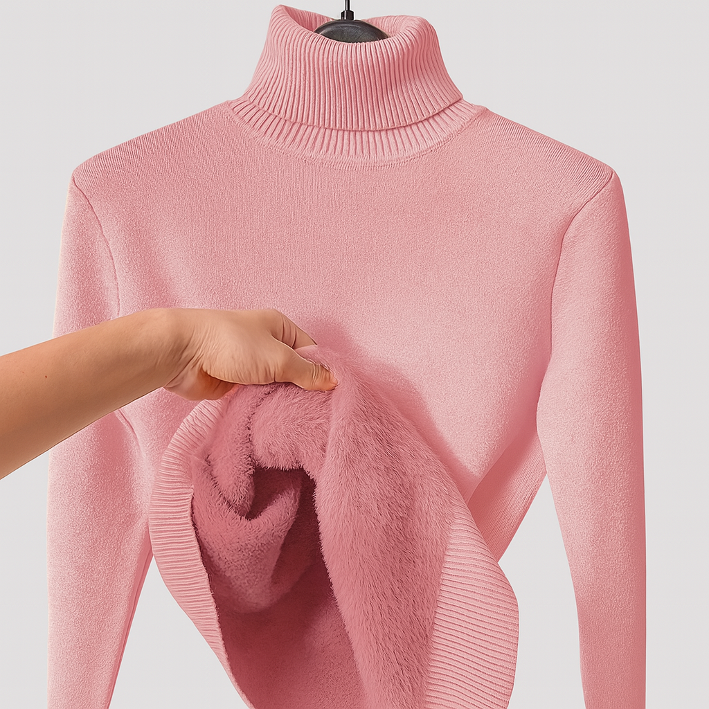 Zoe - Maglione con Collo Alto Morbido