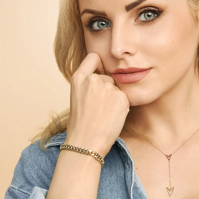 Mayzharine | Bracciale Cubano in Oro 18k
