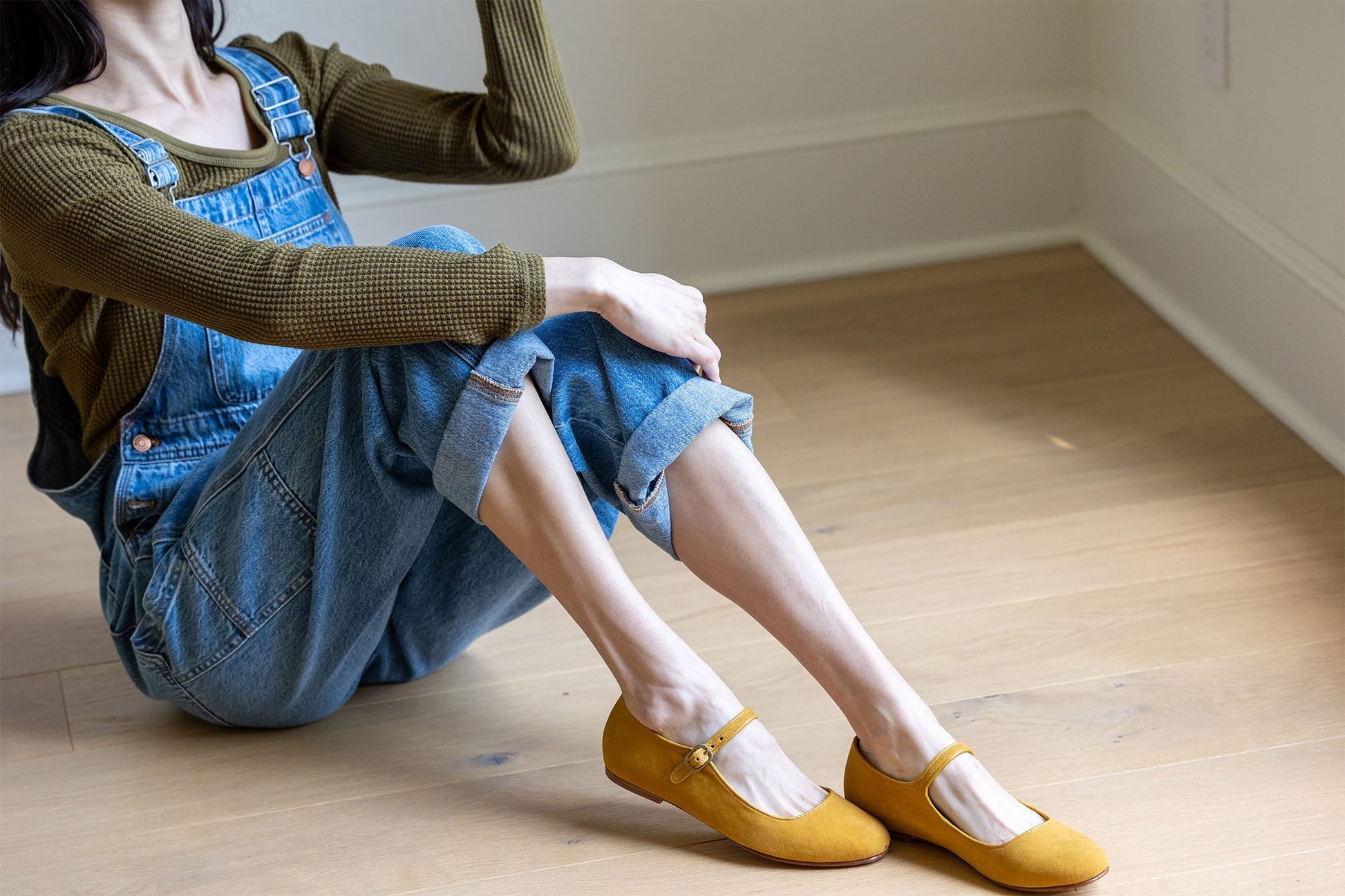 Giulia – Mules Mary Jane in Camoscio