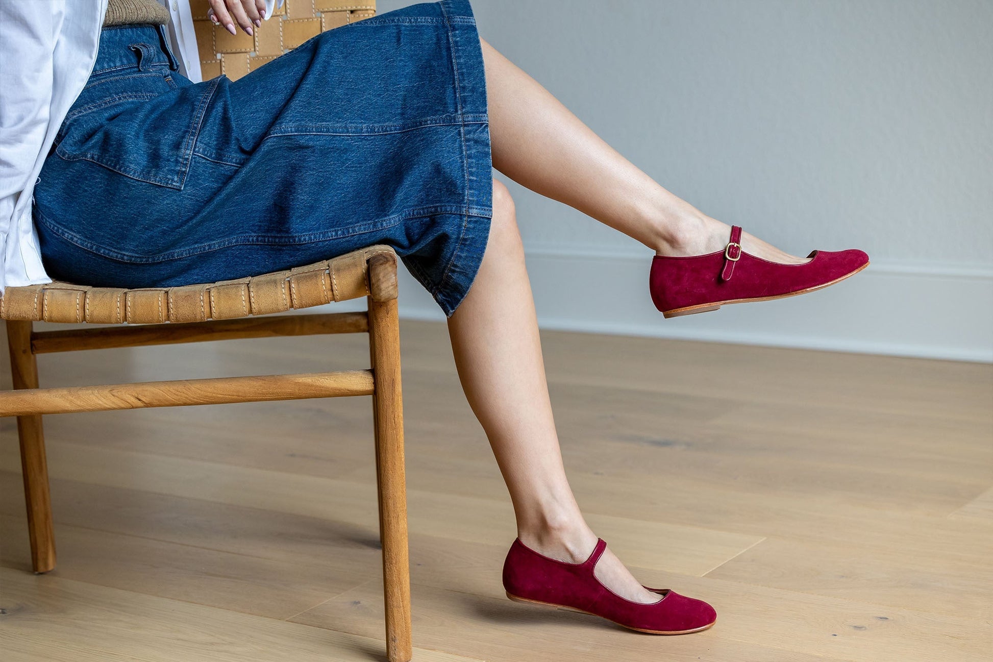 Giulia – Mules Mary Jane in Camoscio