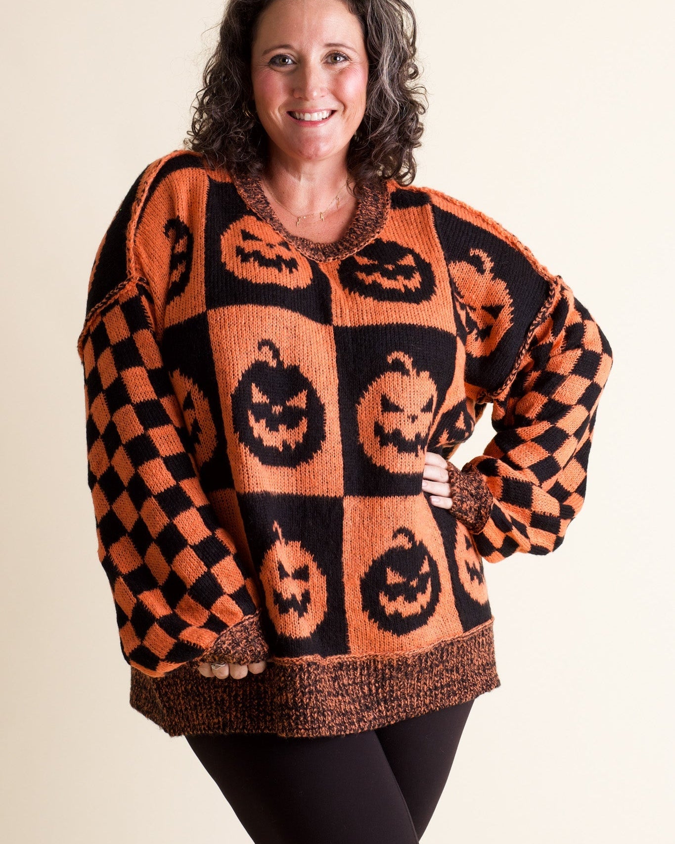 Maglione a Quadri della Stagione Spettrale