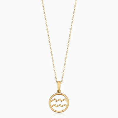 Rosalyette | Collana con Segno Zodiacale in Oro 18k
