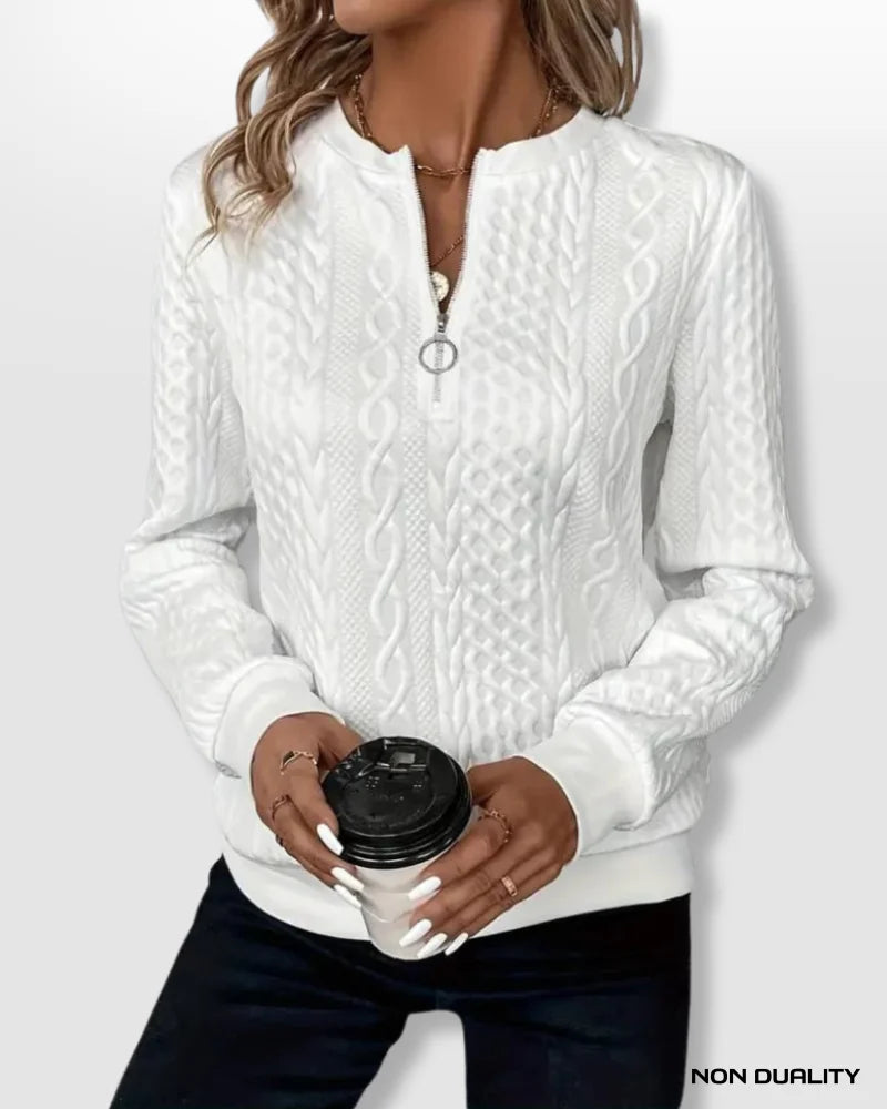 Gina - Maglione Zip-Up Non-Dualità