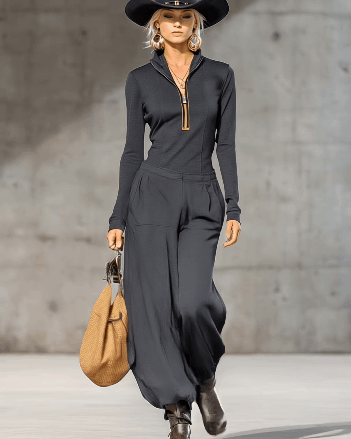 Completo Retrò Sportivo con Maglia e Pantaloni Larghi