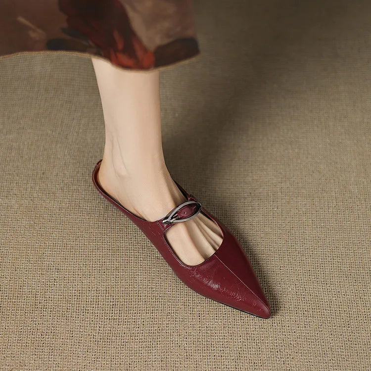 Wilda – Mules in Pelle Naturale