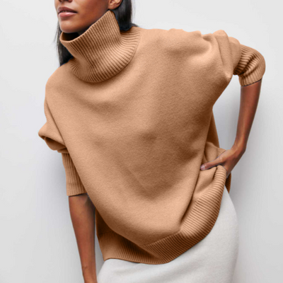 Katrielle - comodo pullover con colletto alto