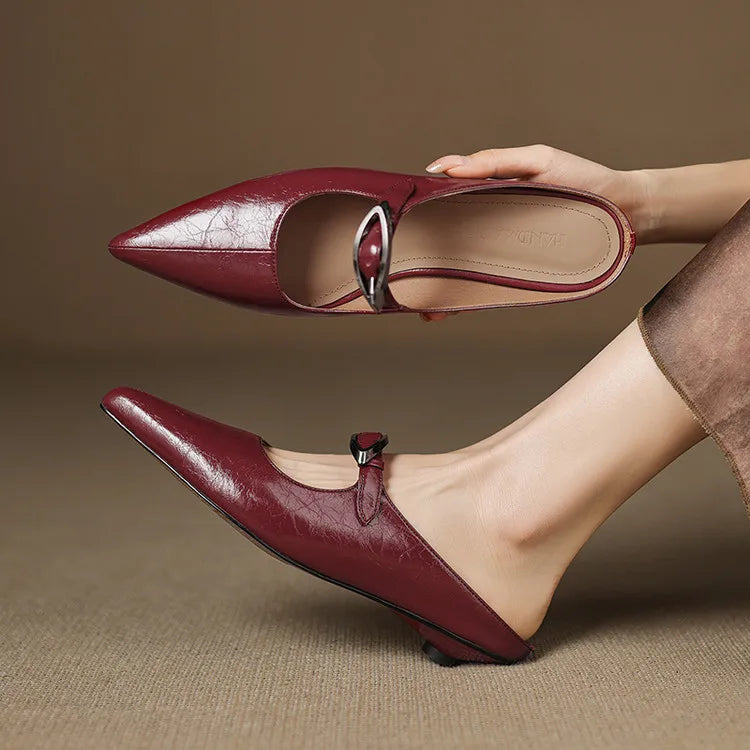 Wilda – Mules in Pelle Naturale