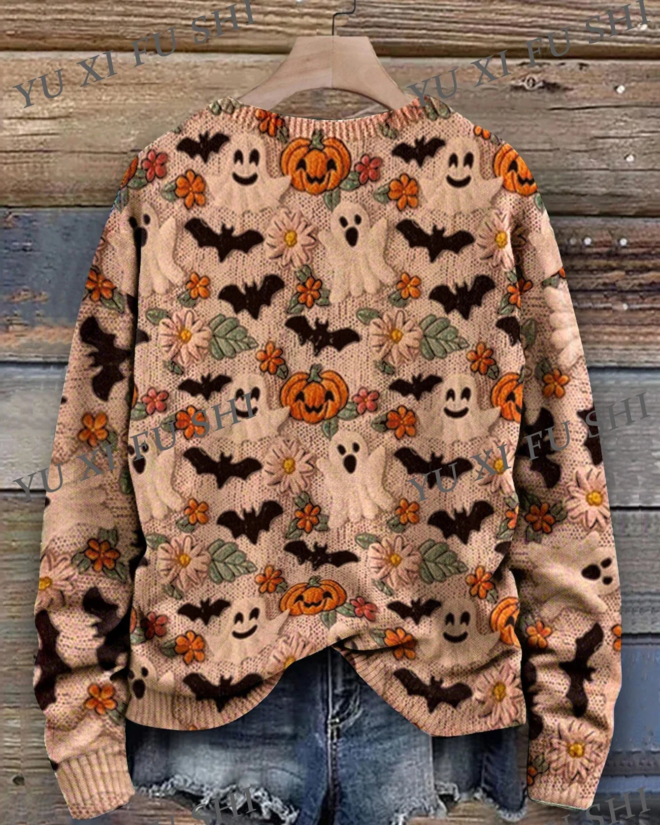 Maglione Digitale di Halloween