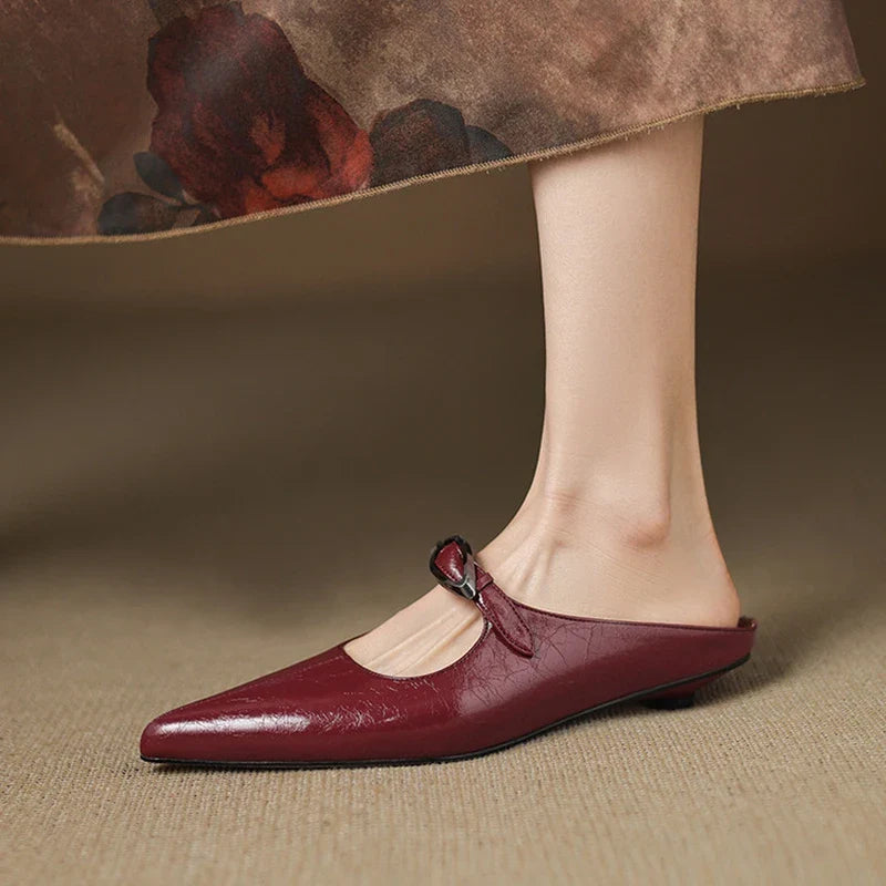 Wilda – Mules in Pelle Naturale