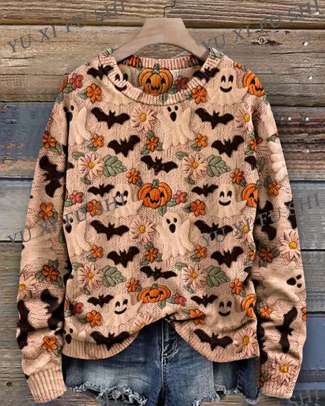 Maglione Digitale di Halloween