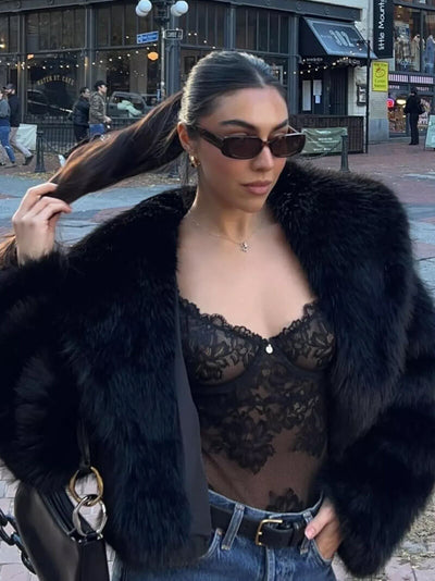 Cappotto in Pelliccia Sintetica Jenna