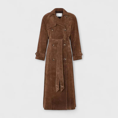 Veronika - Elegante trench coat con collo alto