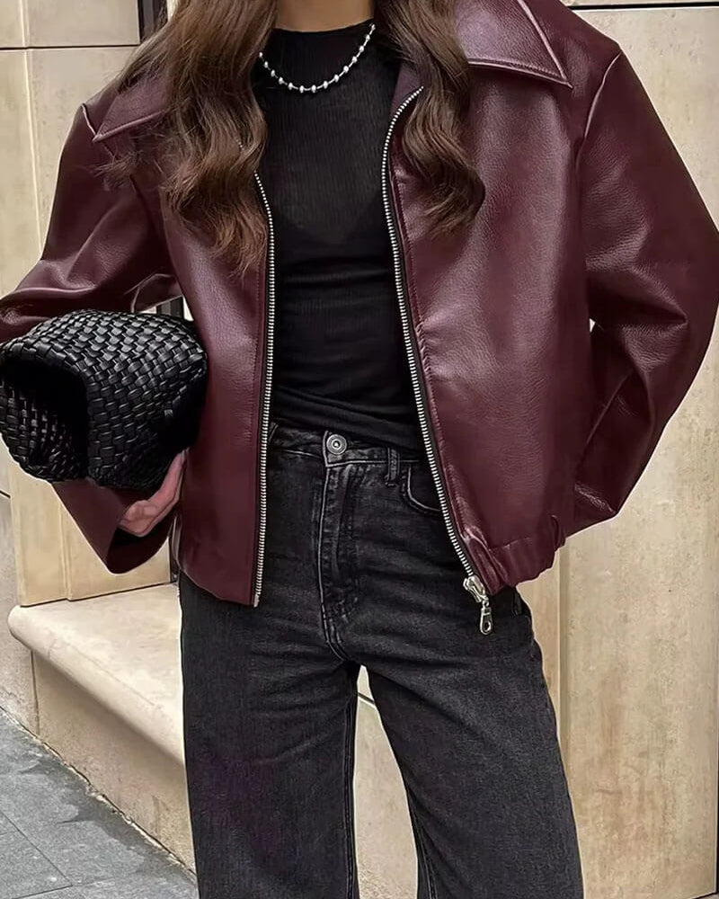 Giacca in pelle Romy