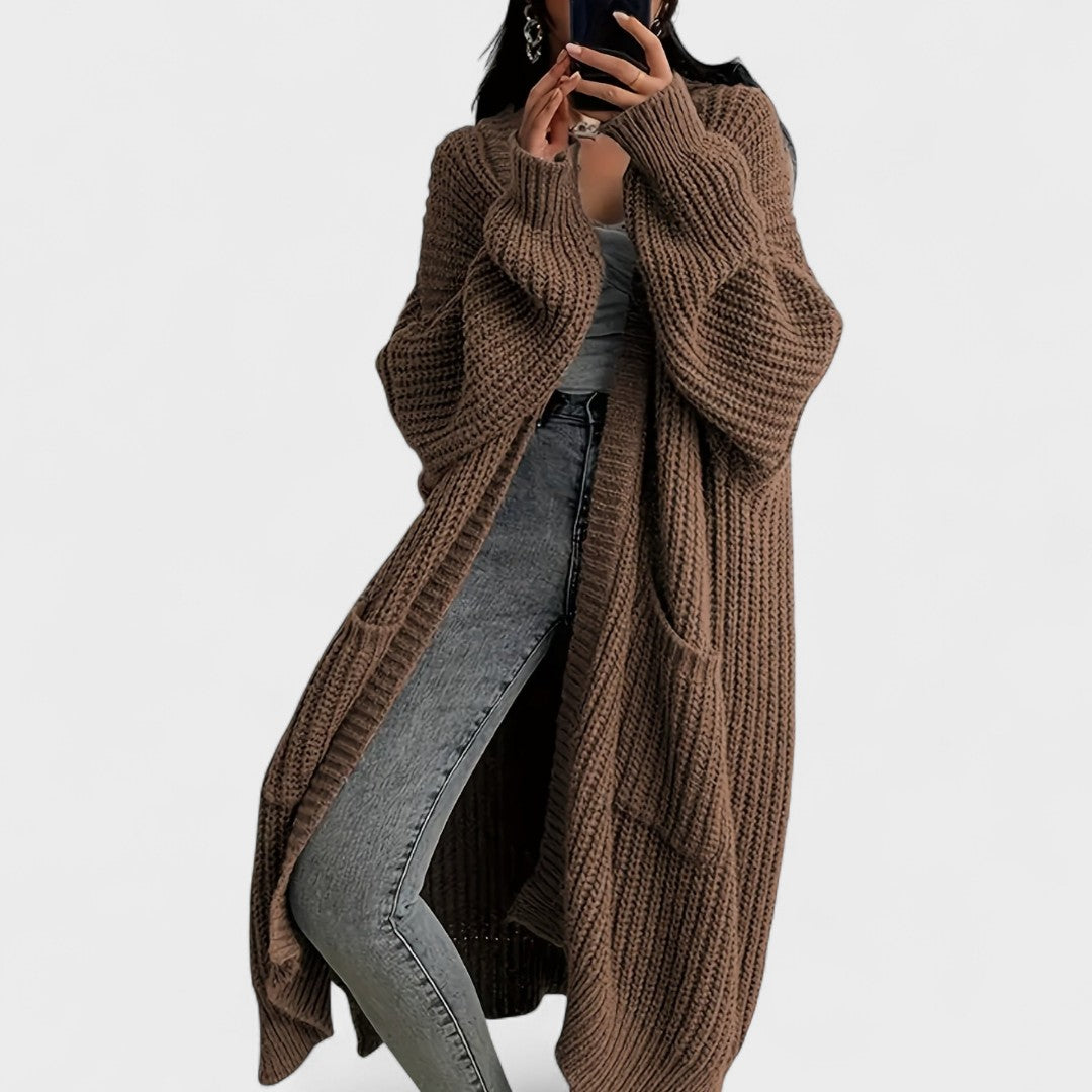 Lina – Cardigan Lungo e Confortevole che Ispira Fiducia