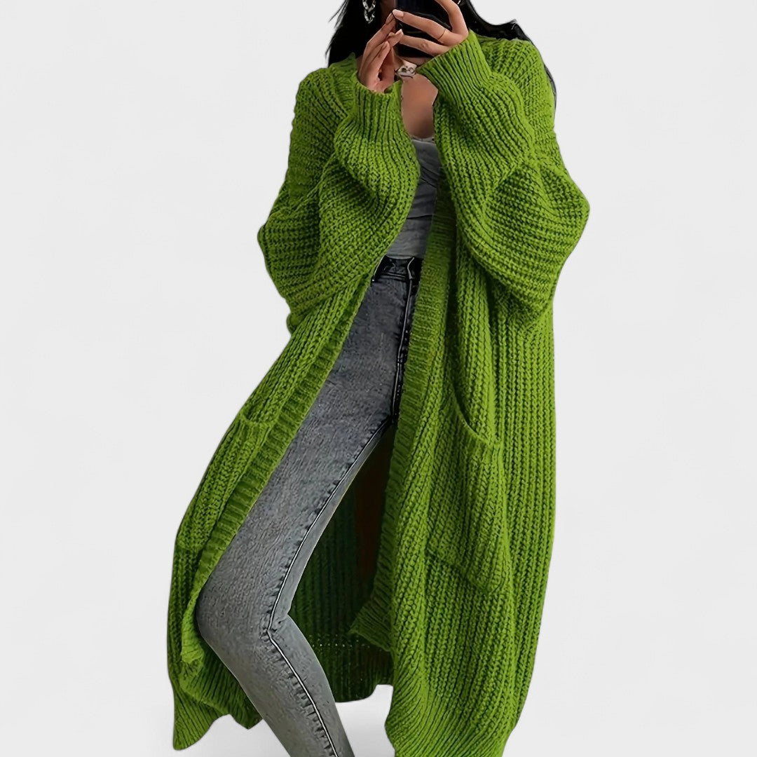 Lina – Cardigan Lungo e Confortevole che Ispira Fiducia