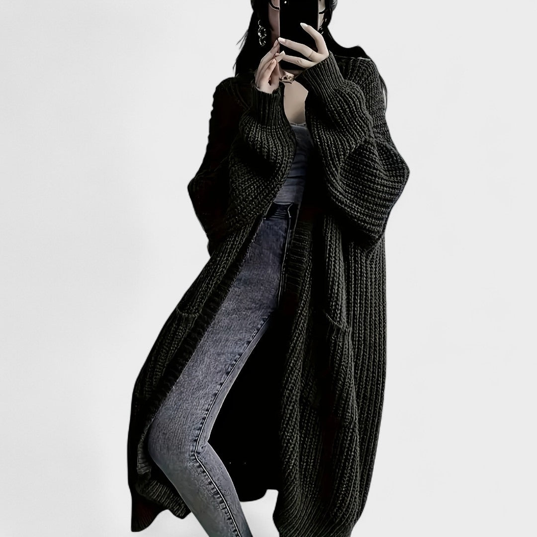 Lina – Cardigan Lungo e Confortevole che Ispira Fiducia