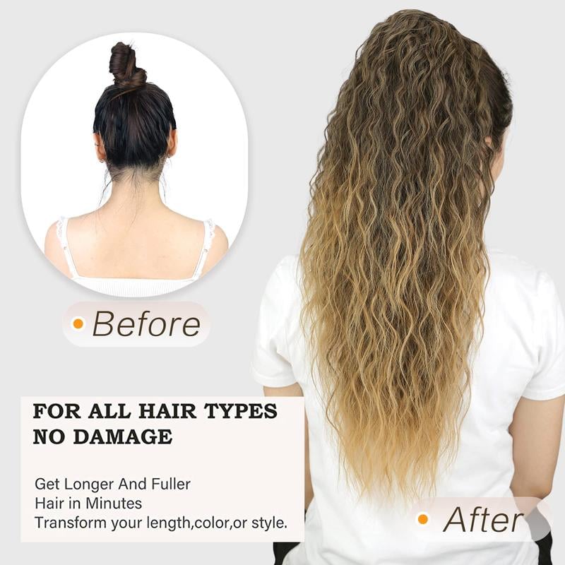 SilkiPony™ – Extension per Coda di Cavallo in Capelli Naturali