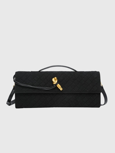 Cherry | Clutch in Suede Intrecciato di Lusso