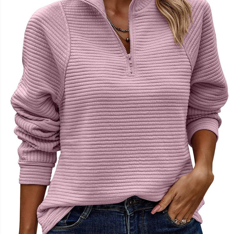 Vilja - Pullover con mezza zip