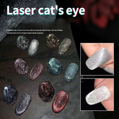 Smalto Unghie Occhio di Gatto Diamante Laser