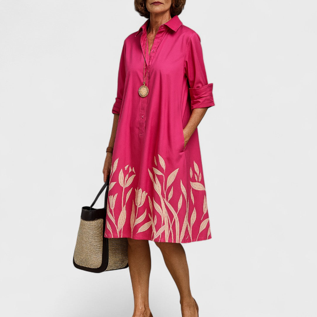 Liane - Abito midi di lusso per un'eleganza senza sforzo