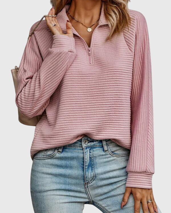 Molly | Maglione Elegante a Mezzo Zip