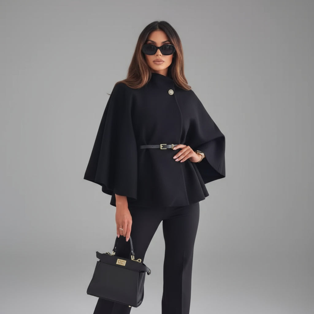 Adele – Giacca Elegante con Maniche a Farfalla e Cintura