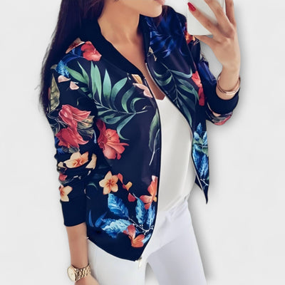 Kaelin - Giacca bomber elegante con fiori
